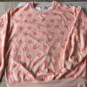 Vivre La Vie Peach Pattern Sweater